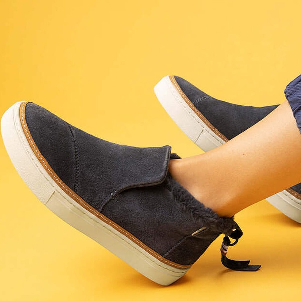 Toms Dark Gray Suede Women's Shoes